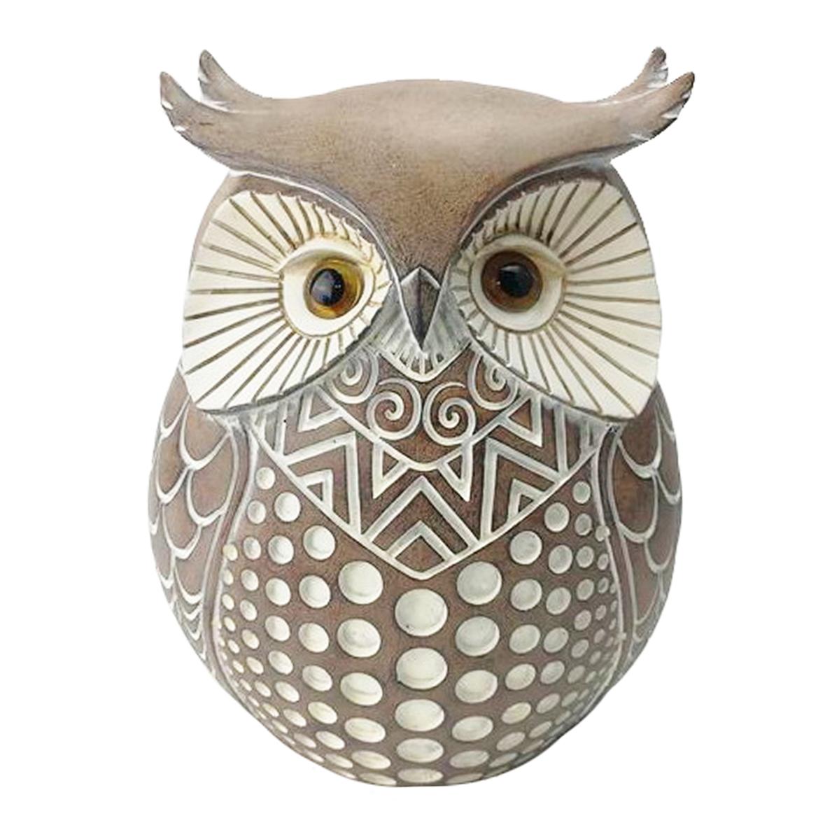 Origen home decor - figura búho figuras | buhos gris - 20x12x15 cm