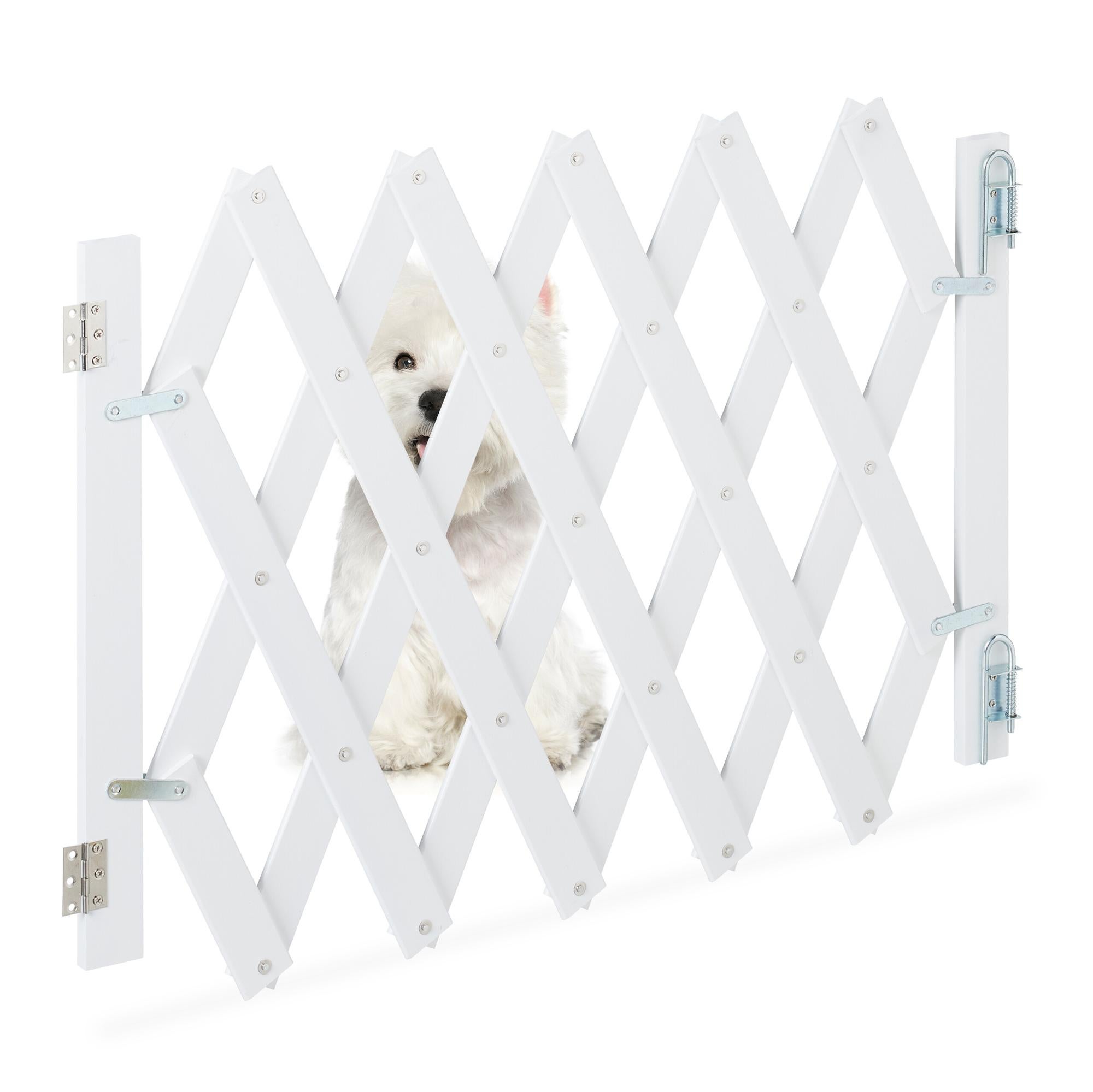Bettacare Cancelletto Per Cani Premium Extra Alto, 75cm - 83cm, Bianco