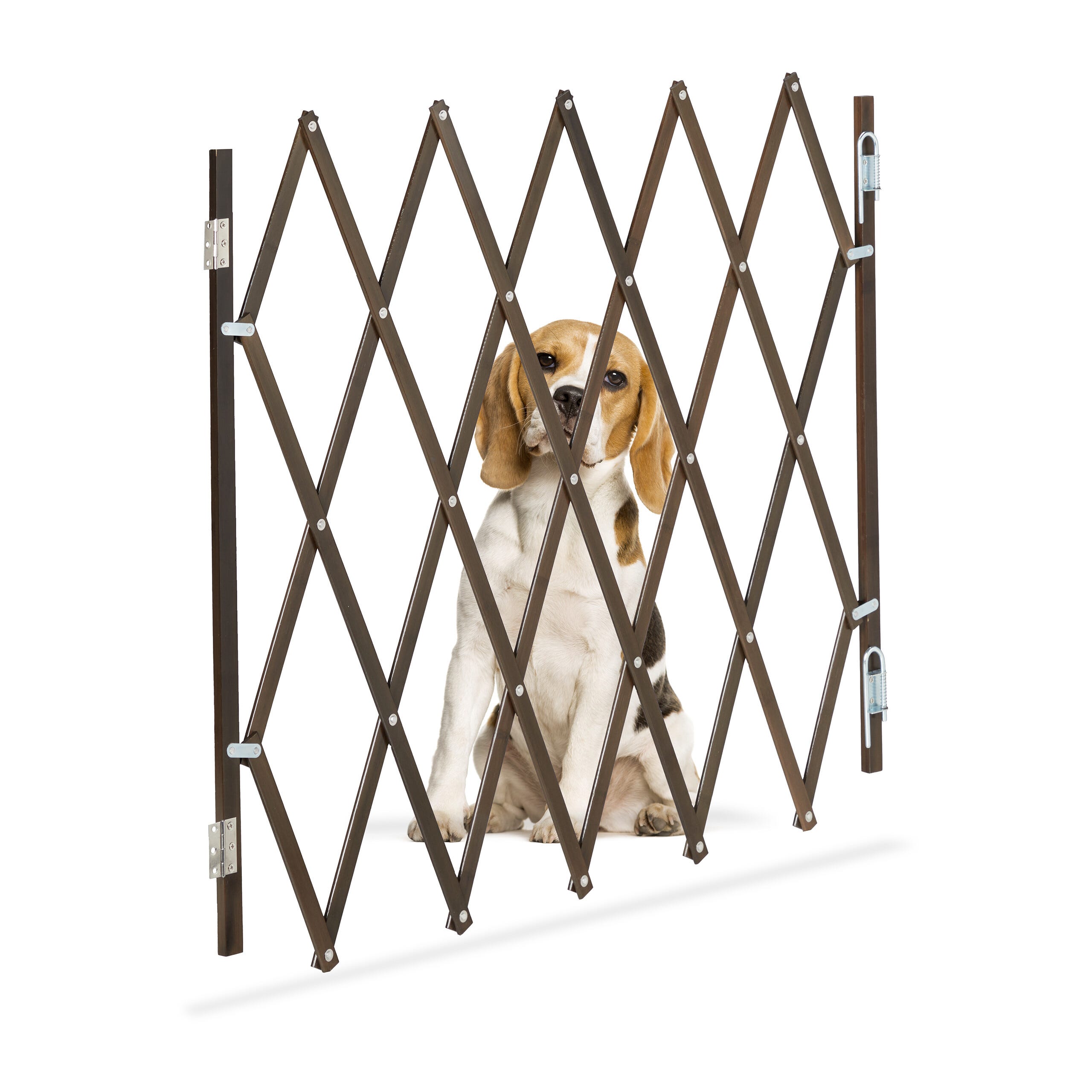 Relaxdays Barrière de sécurité extensible jusqu'à 118 cm, chiens