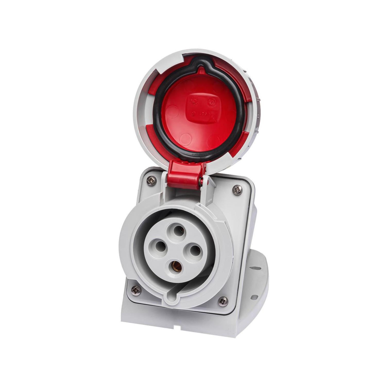 Socle de prise triphasé 32A 3P+T Montage mural Étanche IP67 IDE Leroy Merlin