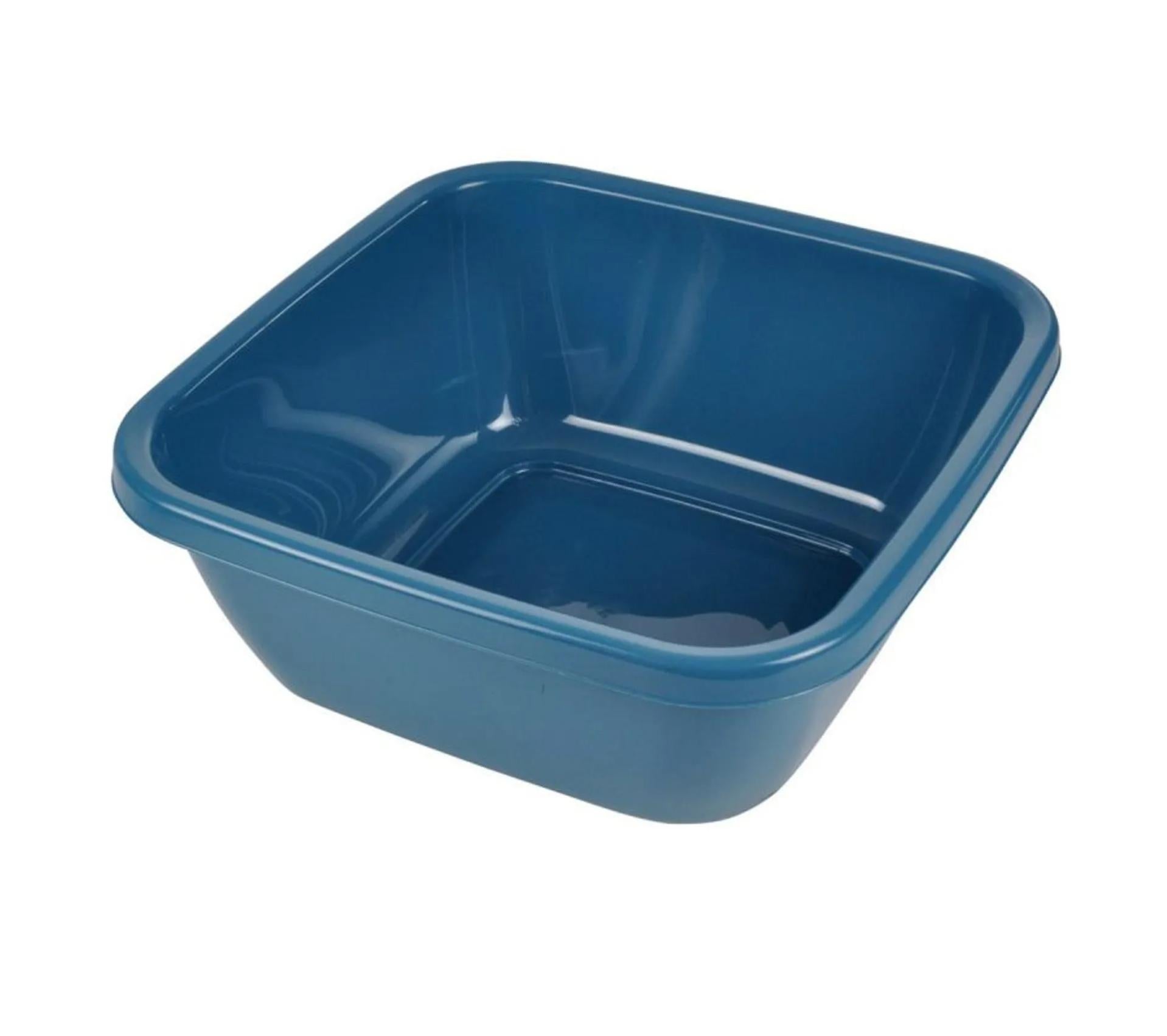 Bassine cuvette carree 30 x 30 x 12 cm bleu 6L Leroy Merlin