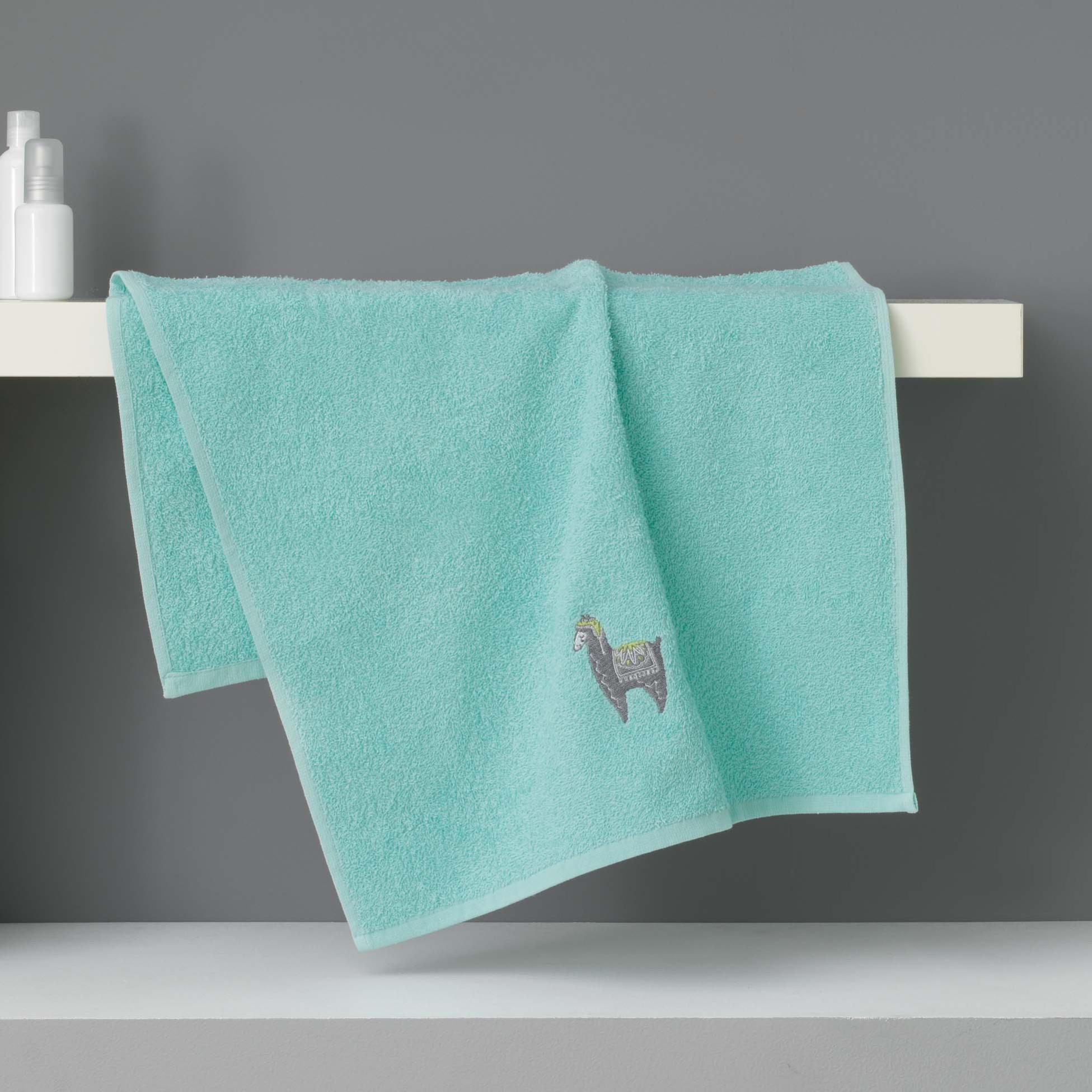 Fehn 058208 Cape De Bain Lama 80x80 Cm - Serviette Capuche Bébé Tout-Petit Dès 0 Mois