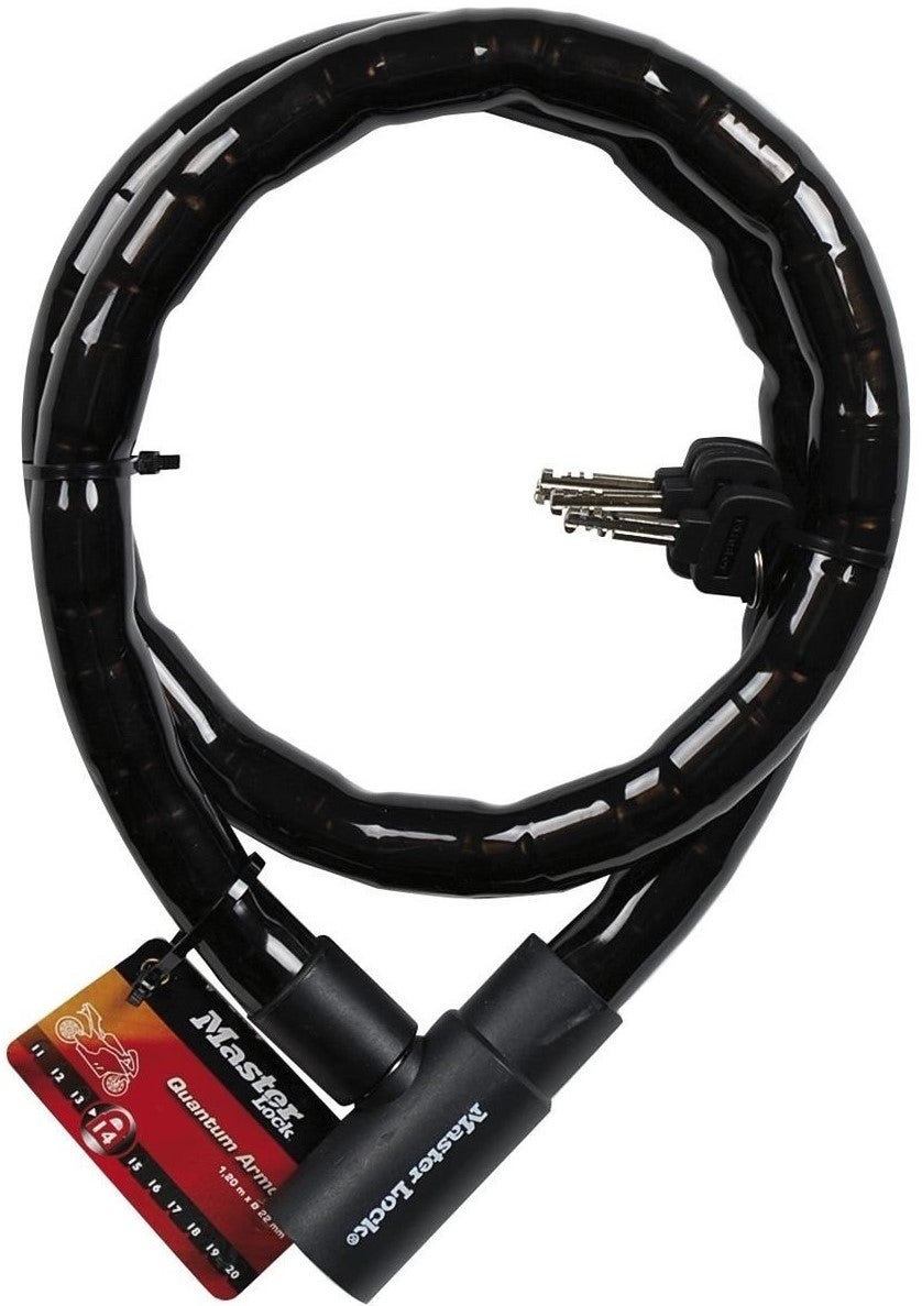 Câble antivol en spirale pour vélo, 120 cm, noir