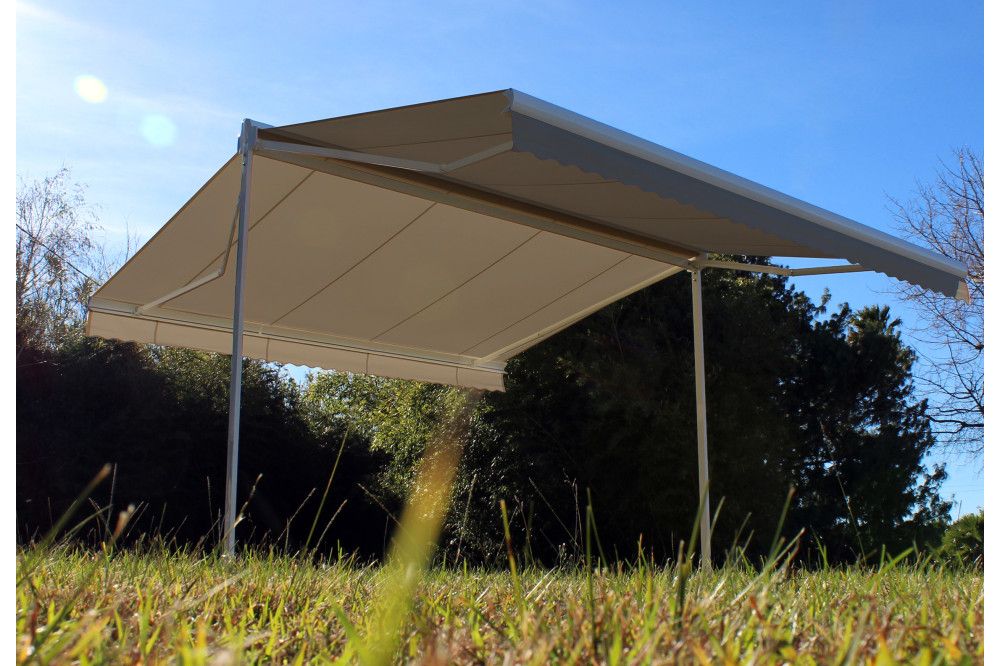 Store banne double pente avec coffre – Enargite 4 x 6 m manuel