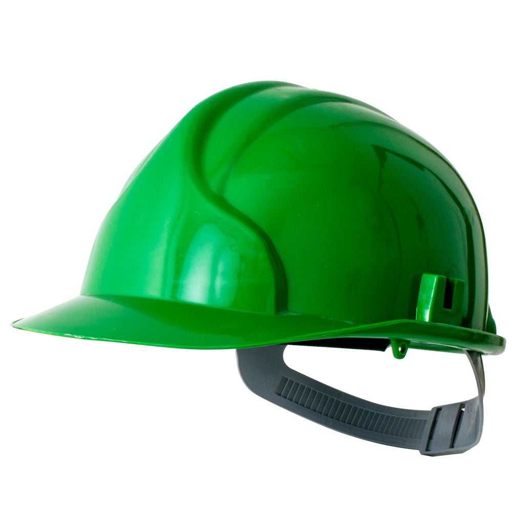 EARLINE  Casque de chantier avec lunette intégrée vert - 65122