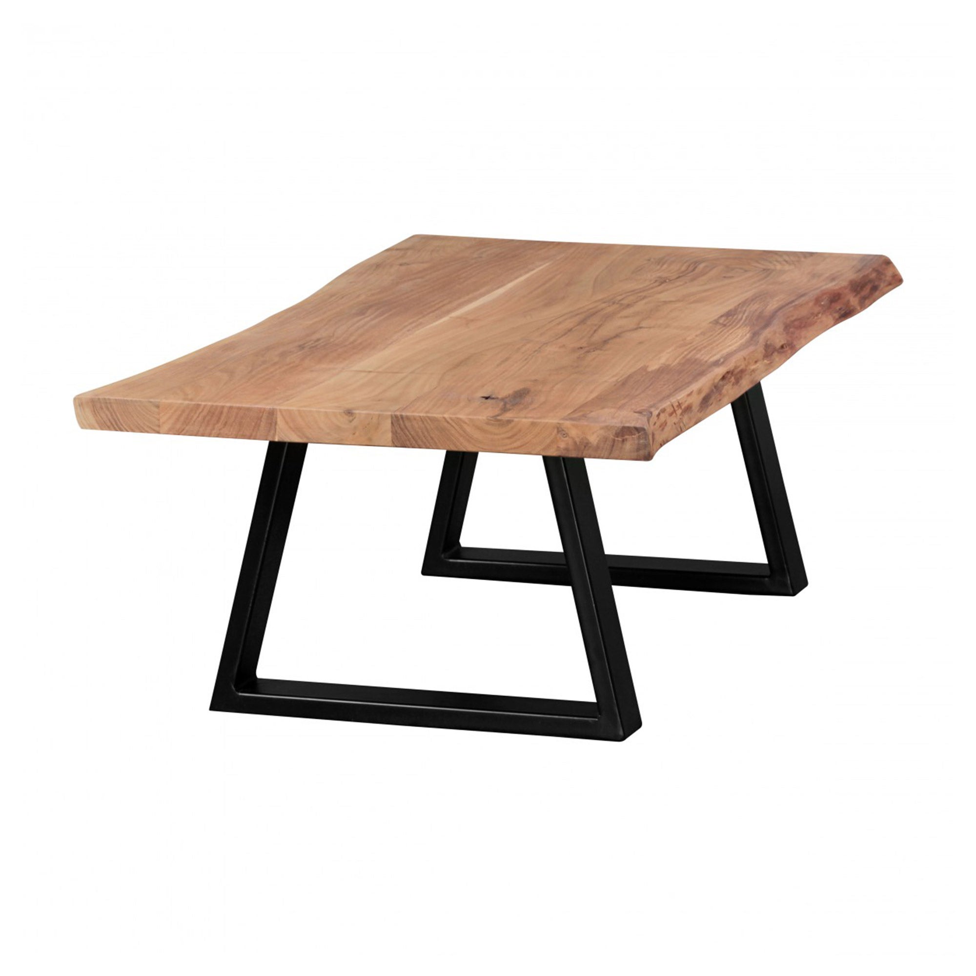 Table Basse X X Cm En Bois D Acacia Massif Et M Tal Flynn Leroy Merlin