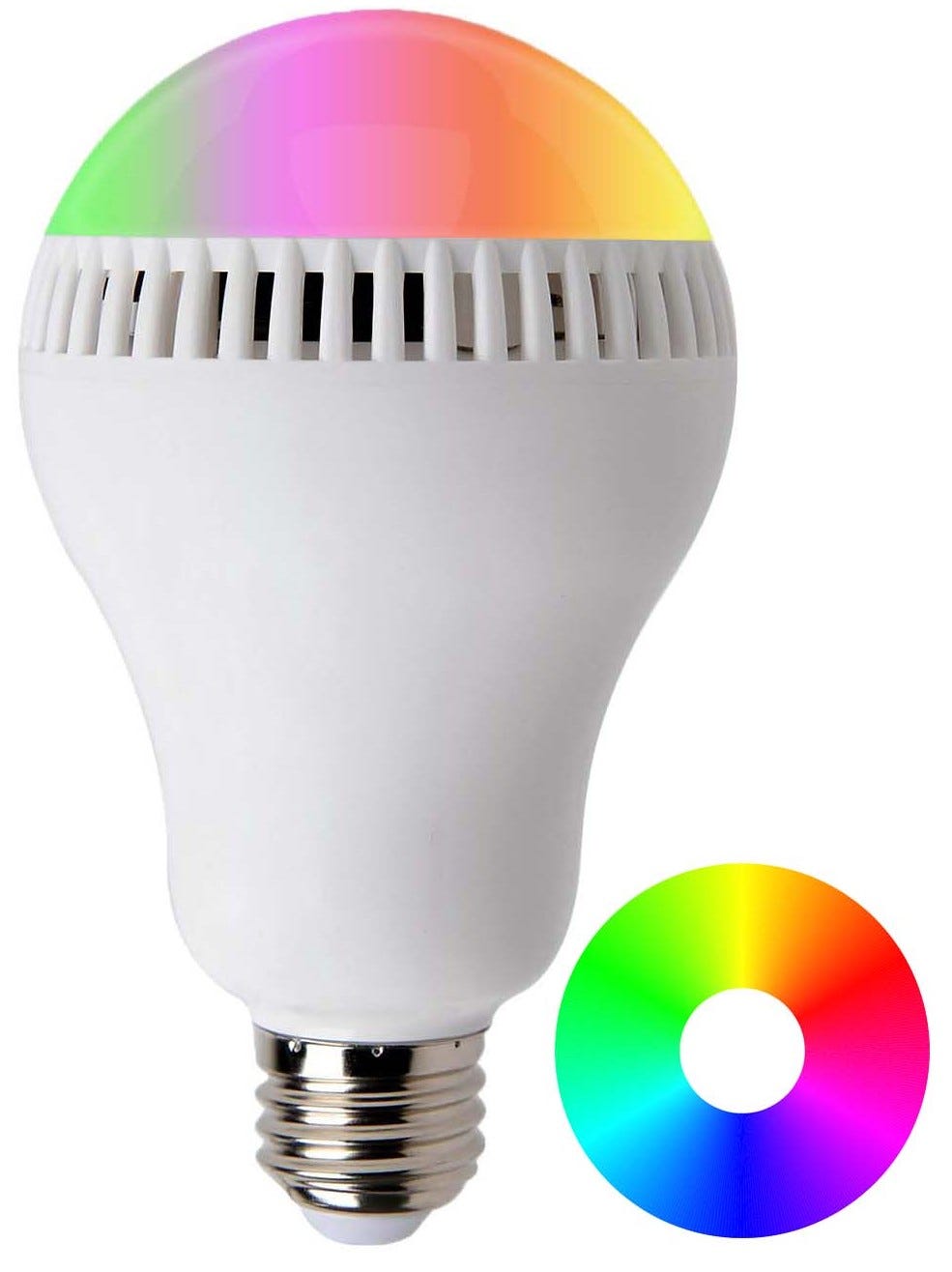 Ampoule LED E27 multicolore et enceinte musicale haut-parleur Bluetooth