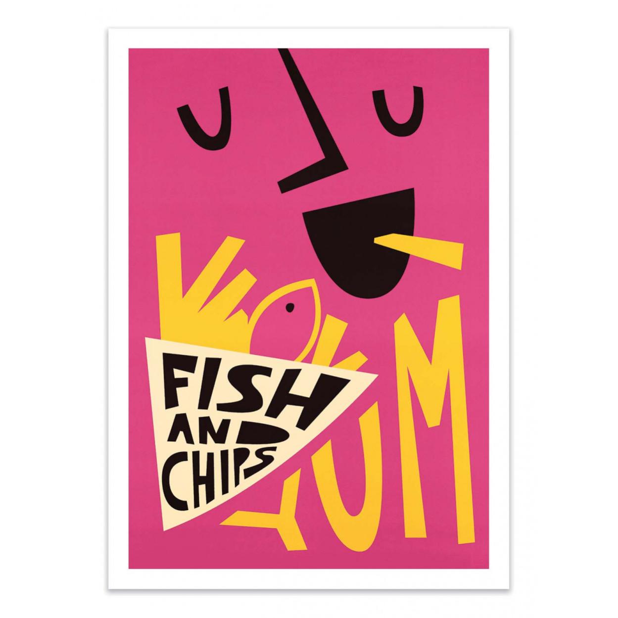 Affiche d’art 30 x 40 cm - fish and chips - fox and velvet