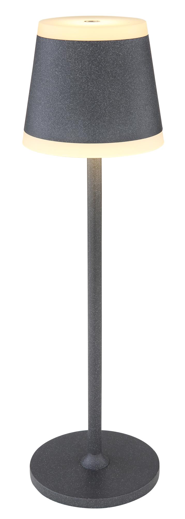 Lampe à poser métal gris mat, LED RIDLEY | Leroy Merlin
