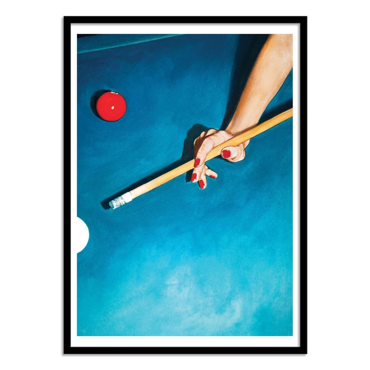 Art-Poster - Pool table - Julia Ockert - avec cadre noir 30 x 40 cm ...