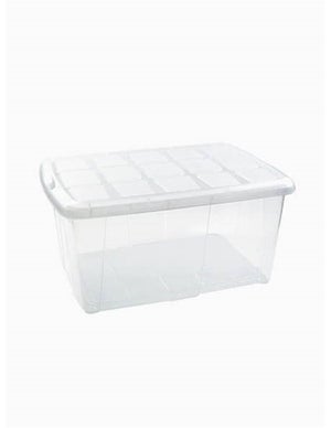 TODO HOGAR - Caja Plástico Almacenaje Grandes Multiusos con Ruedas -  Medidas 510 x 410 x 360 mm - Capacidad de 52 litros (5) : .es: Hogar  y cocina