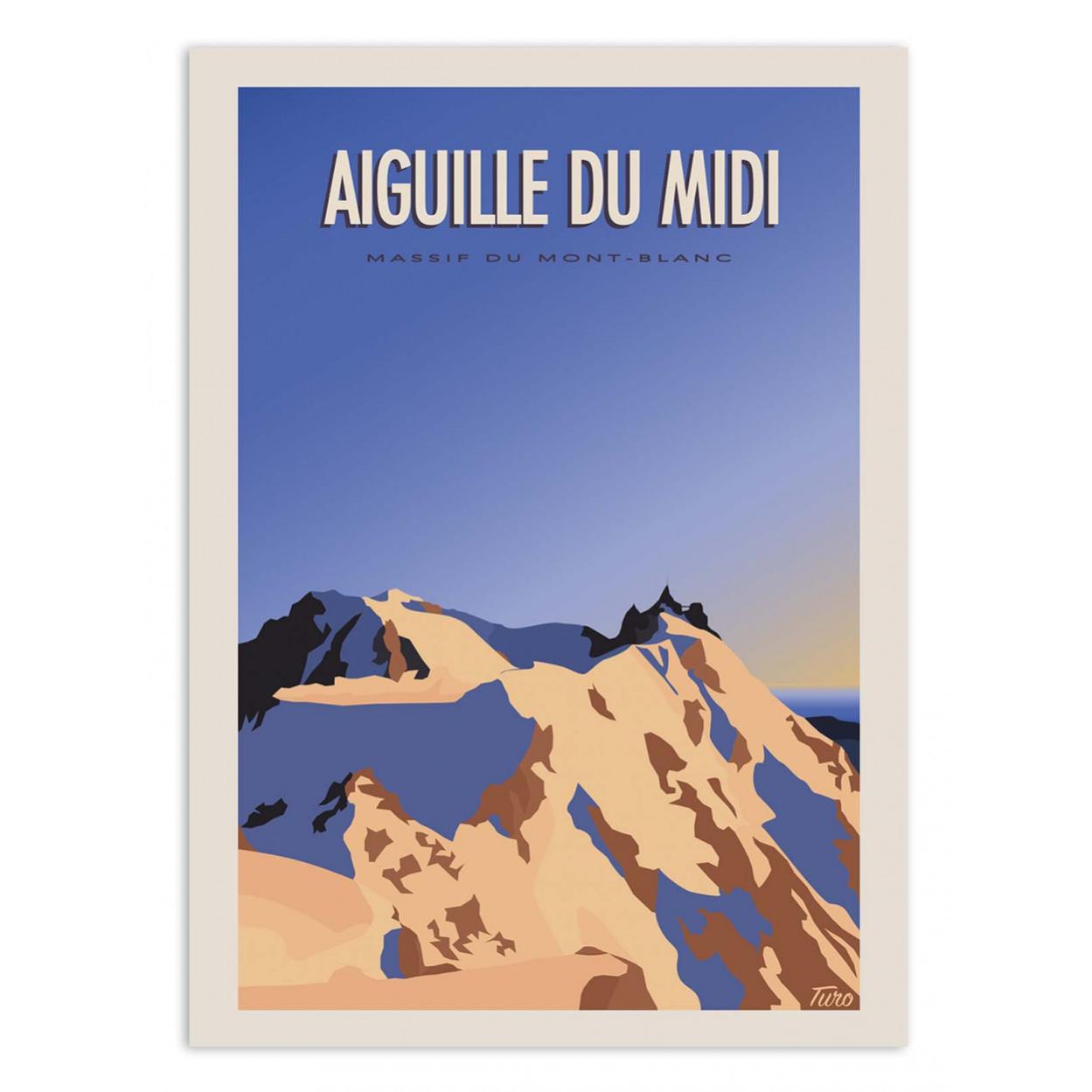 Affiche d’art 30 x 40 cm Aiguille du Midi Turo Memories Studio Leroy Merlin