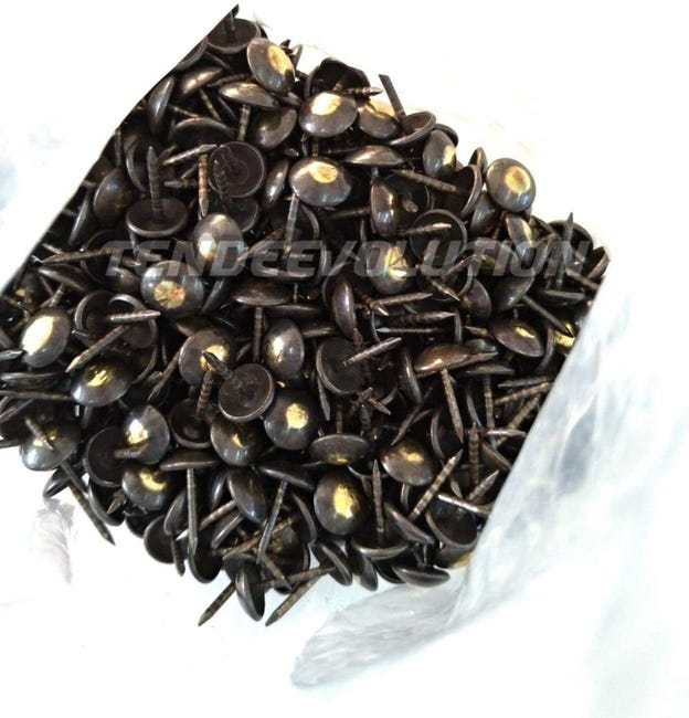 Chiodi Per Tappezzeria Vintage 1000 Pezzi - Decorativi Per Mobili In Stile Retrò - Foto 6