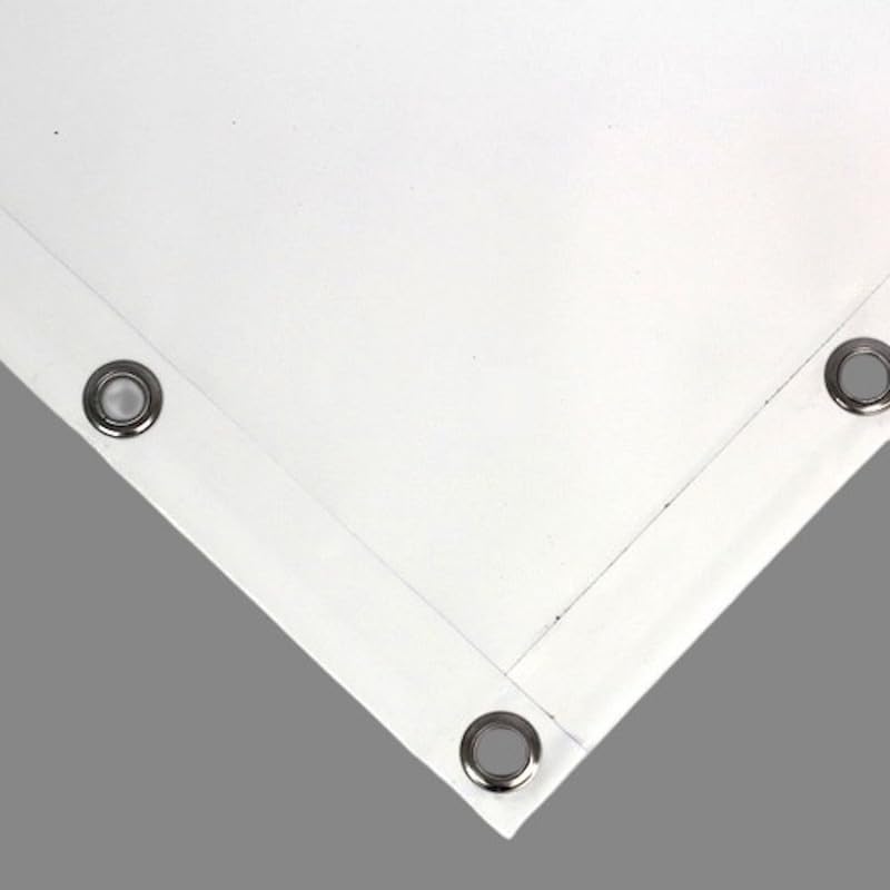 Telo PVC Impermeabile Bianco, Telone Occhiellato 650g/mq, Copertura  Esterna, 3x4m, Resistente Protezione Multiuso