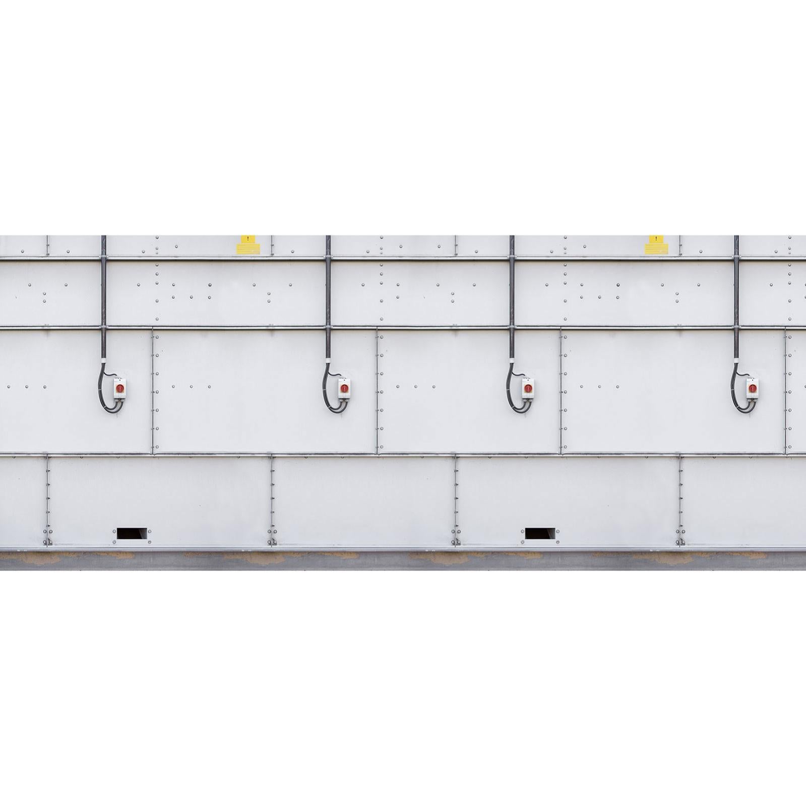 Papier peint panoramique métal blanc Tapisserie panoramique style