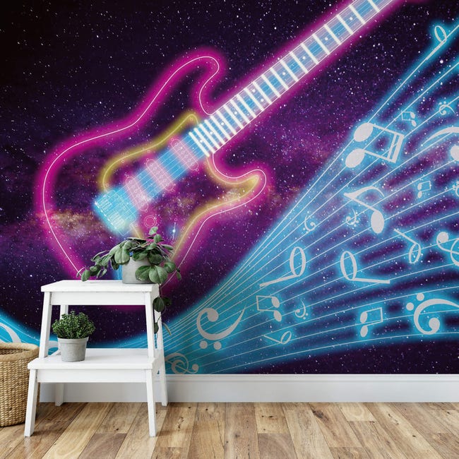 Electric Bass Guitar - papier peint panoramique tendance - Photowall