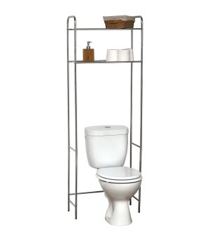 Meuble WC Dessus de Toilettes avec 3 Étagères pour Rangement Salle de Bain  Blanc Moderne 63 x 23 x 168 CM Blanc - Costway