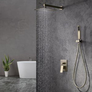 Colonne de douche Helvete noir mat et doré brillant- Sanitaire Design