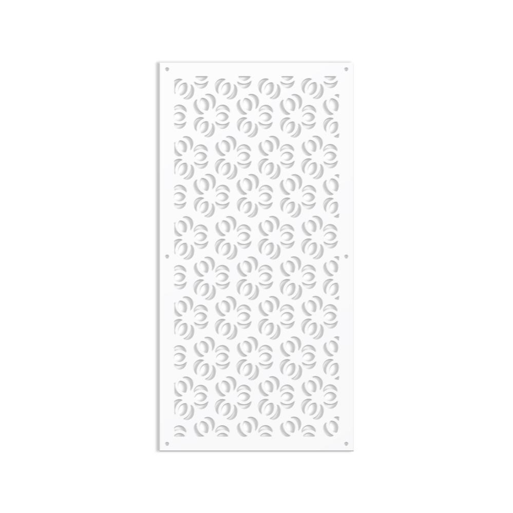 Pannello Decorativo Traforato In PVC - Modello CURL, Bianco, 48x48 Cm, Per Arredamento Moderno - Foto 4