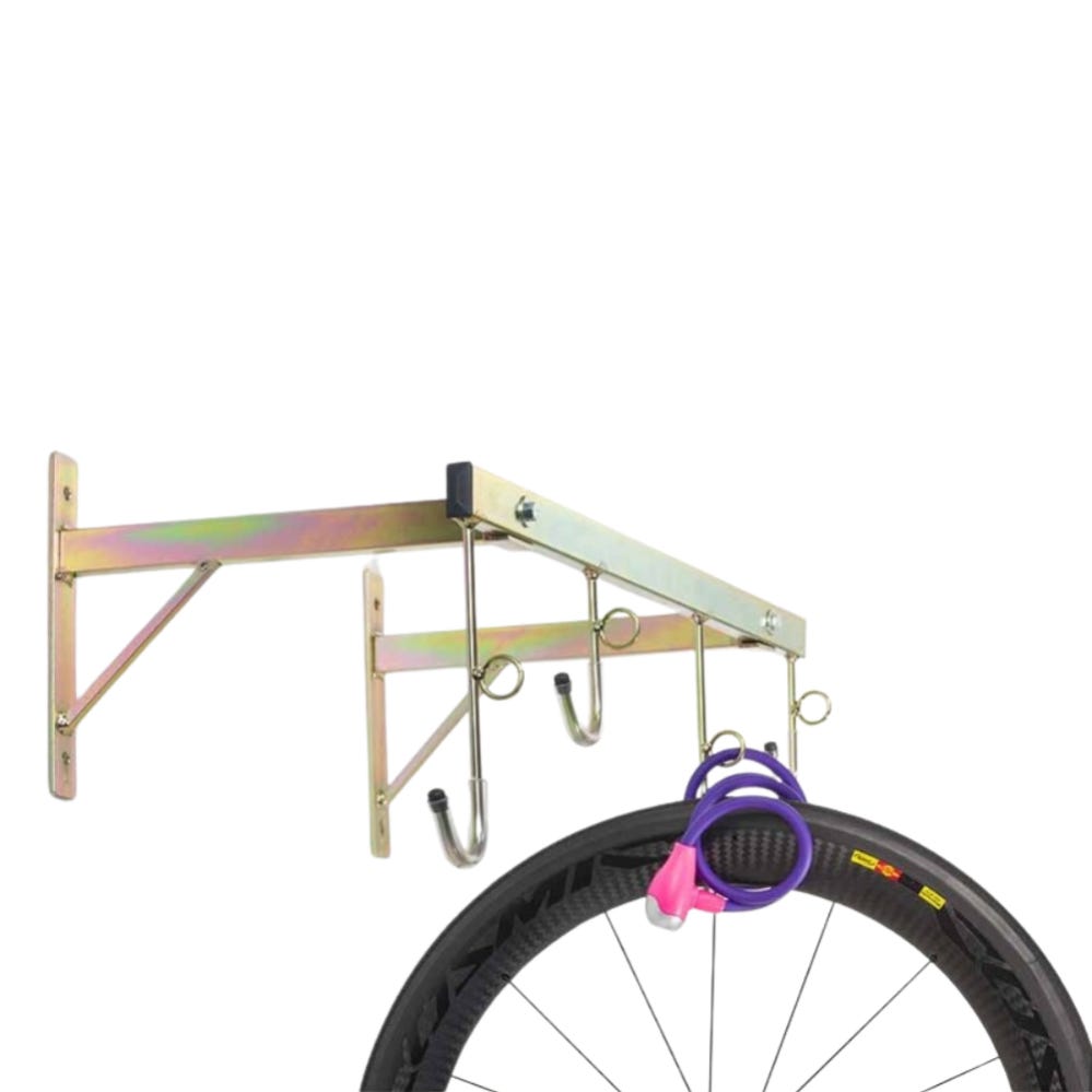 Andrys Porte Velos Mural Demontable avec Anneaux pour Antivol en Acier Or Tropical 78 x 37 x 28 cm 4 Places Leroy Merlin