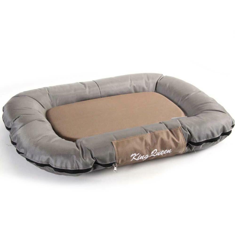 Cuccia Ciambella Per Cani E Gatti - Morbida, Lavabile, Base Antiscivolo, Diametro 50 Cm, Beige Scuro - Foto 4