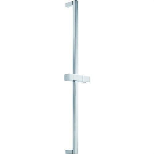 Barre De Douche Carrée Réglable 60 Cm - Acier Inoxydable SUS304 - Hauteur Et Angle Ajustables, Rotation 360° - Support Universel Blanc