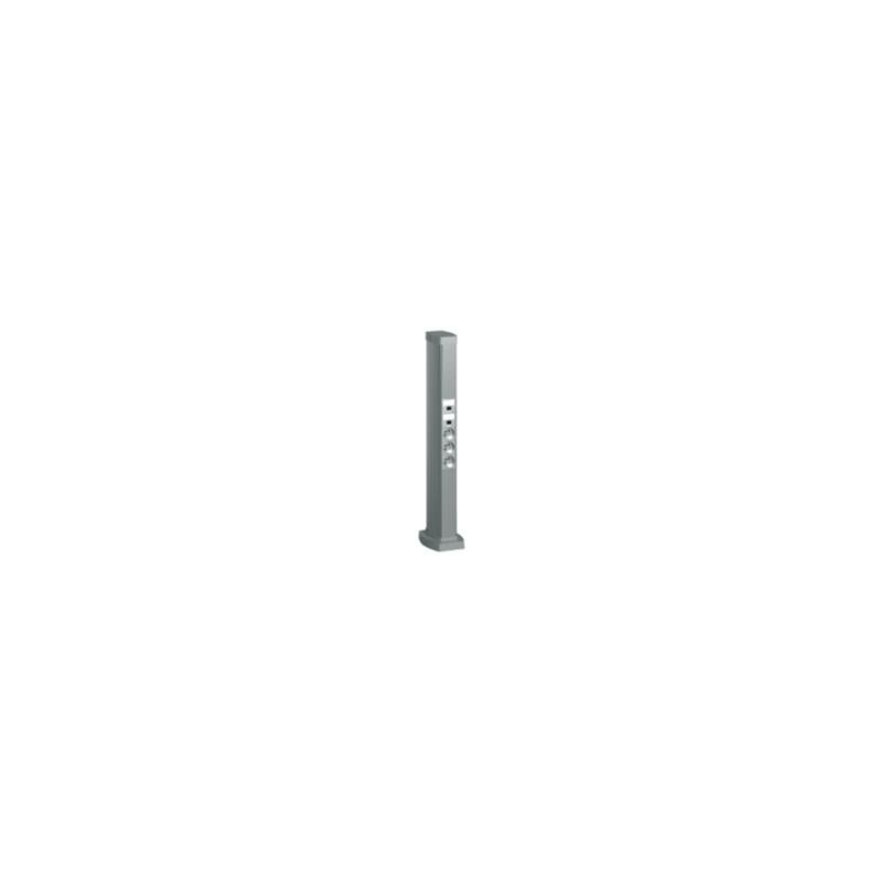 Colonnette 2 compartiments LOGIX 068m Aluminium | Leroy Merlin