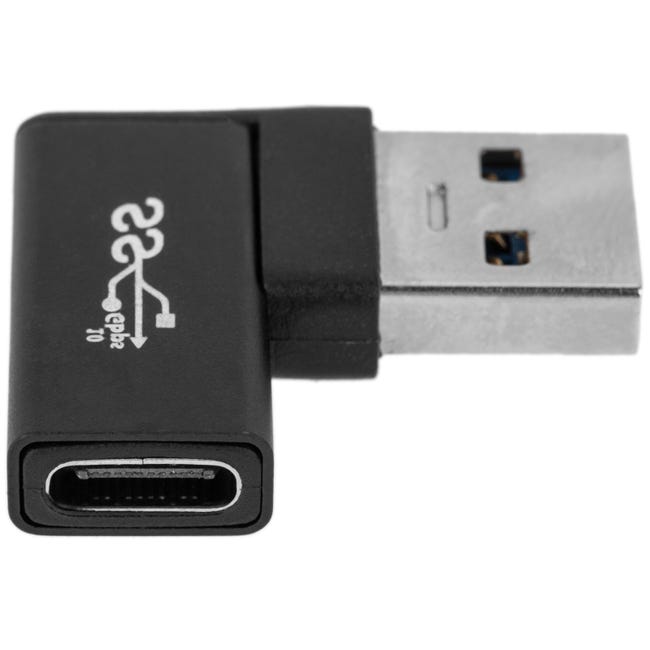 Adaptador USB-C a USB (USB-C hembra - USB macho) gris