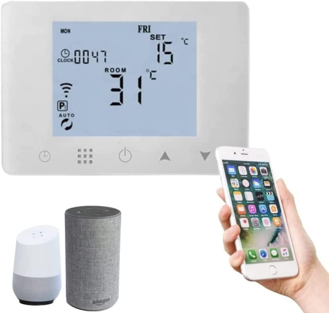 Cronotermostato WiFi Programmabile Con App E Assistente Vocale - Compatibile Con Alexa E Google Home - Foto 12