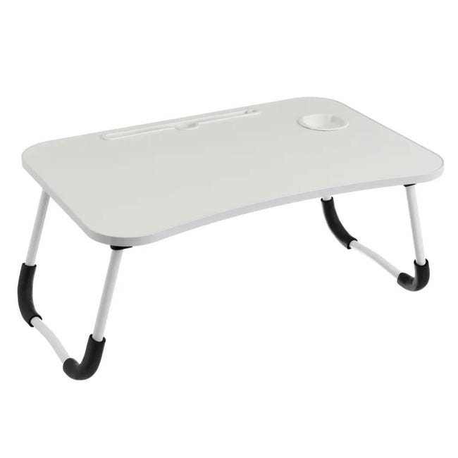 Tavolino Da Letto Cocoarm In Bambù Con Vassoio Regolabile E Cassetto - Pieghevole, Con Fori Di Raffreddamento, Per Laptop, Tablet, Colazione A Letto