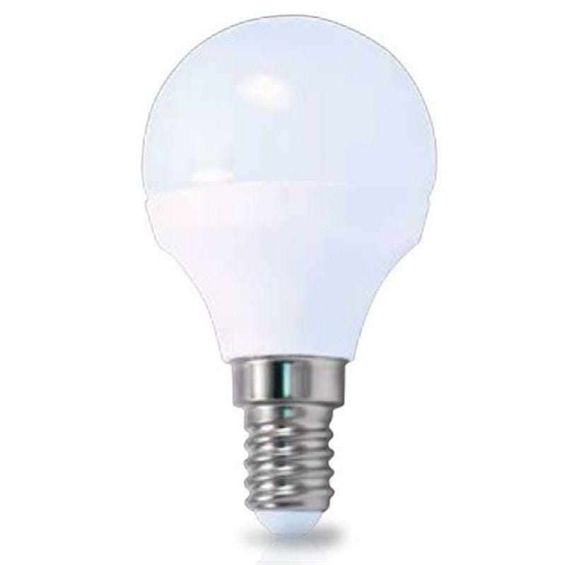 Bombilla LED Esférica E14 Luz Cálida (6W)