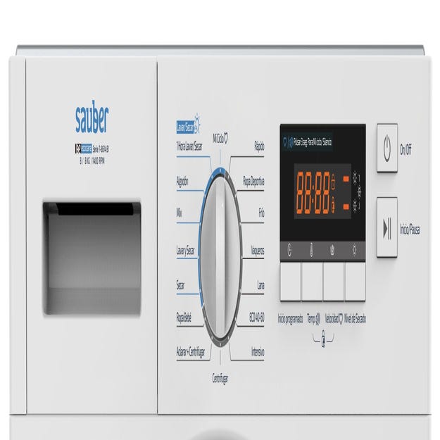 Lavadora secadora integrable SAUBER SERIE 7-8614BI 8/6 kg 1400 rpm b/e