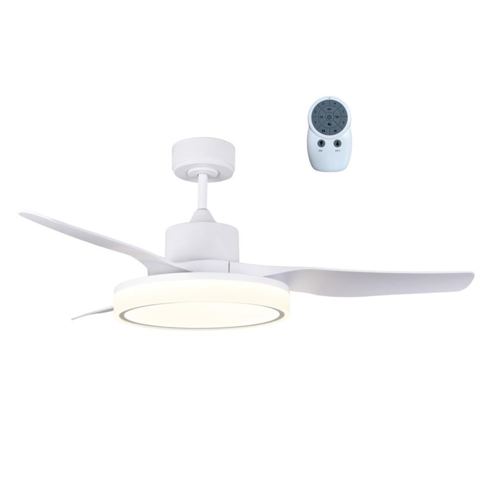 Ventilatore Da Soffitto 3 Pale Legno Con Lampada E Telecomando Diametro 122cm 82968814