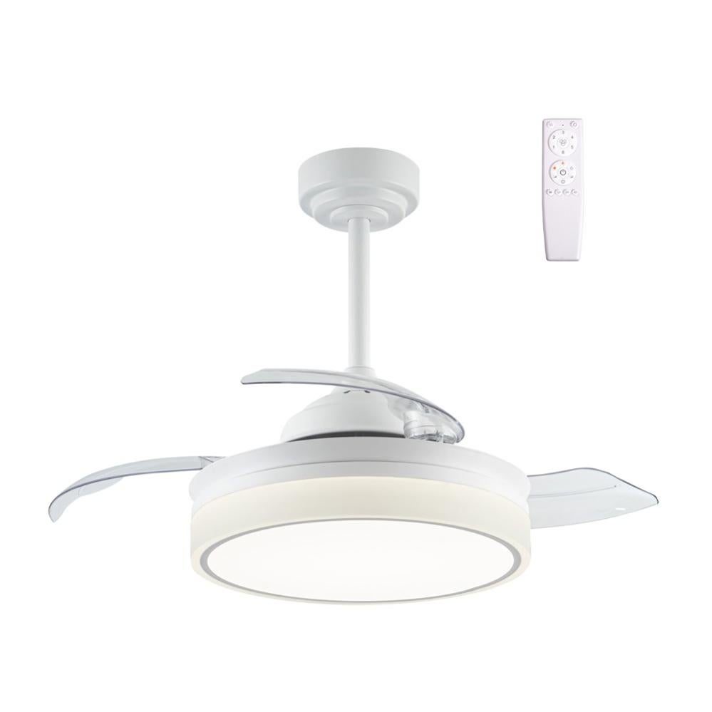 Ventilatore A Soffitto Led MIMOTEC Con Luce LED 59W, Pale In Legno 108 Cm, Motore DC Silenzioso, 6 Velocità E Telecomando - 5