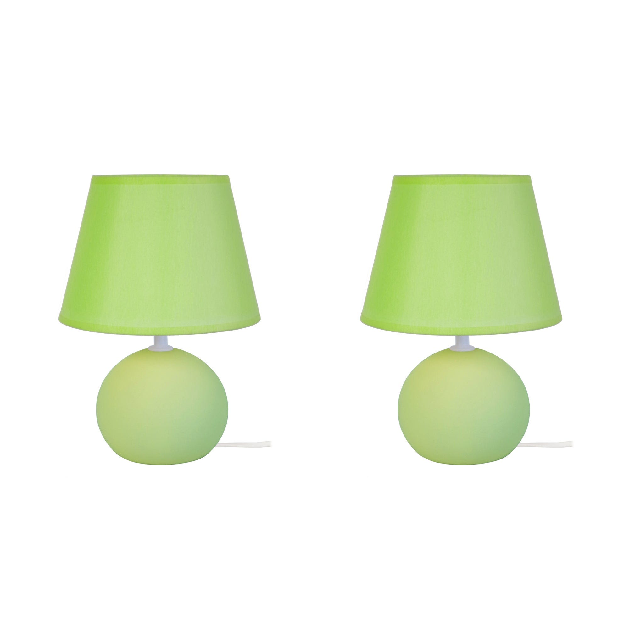 BOULE BOIS-LT2 - Lampe de chevet globe bois vert