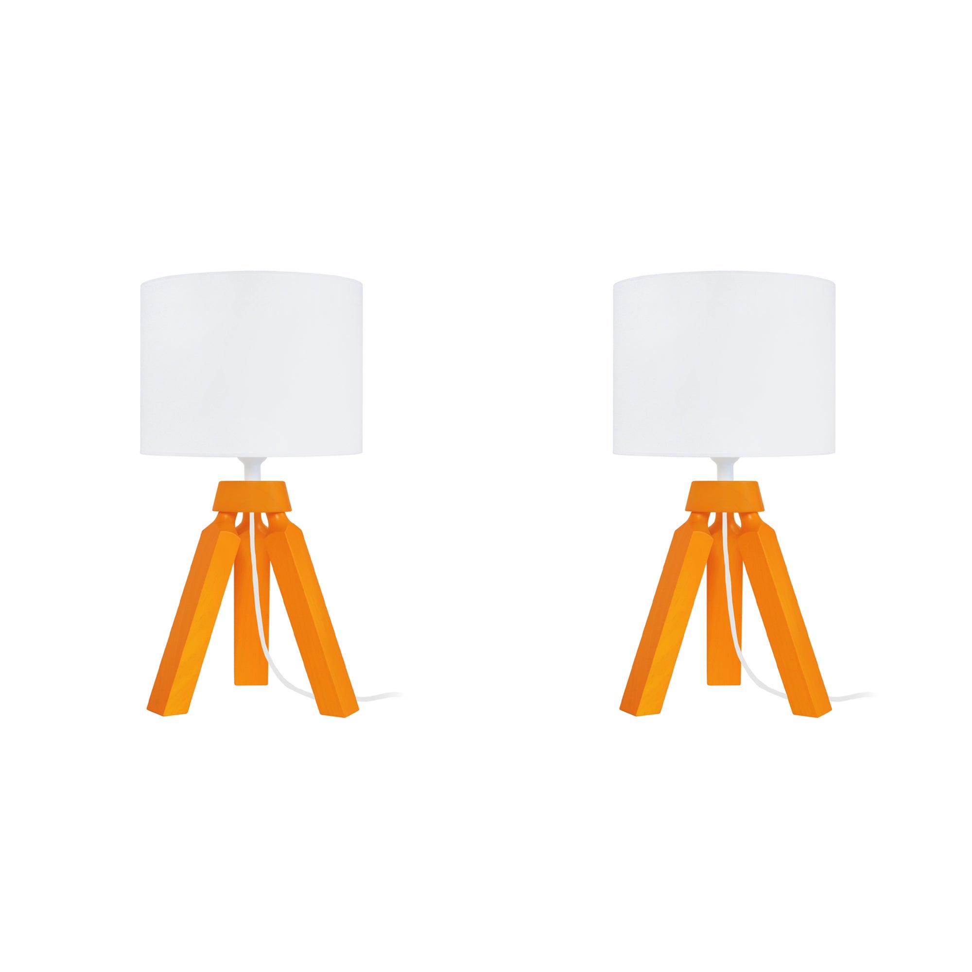 Lampe de table sans fil LED orange Lina - Lampes de table