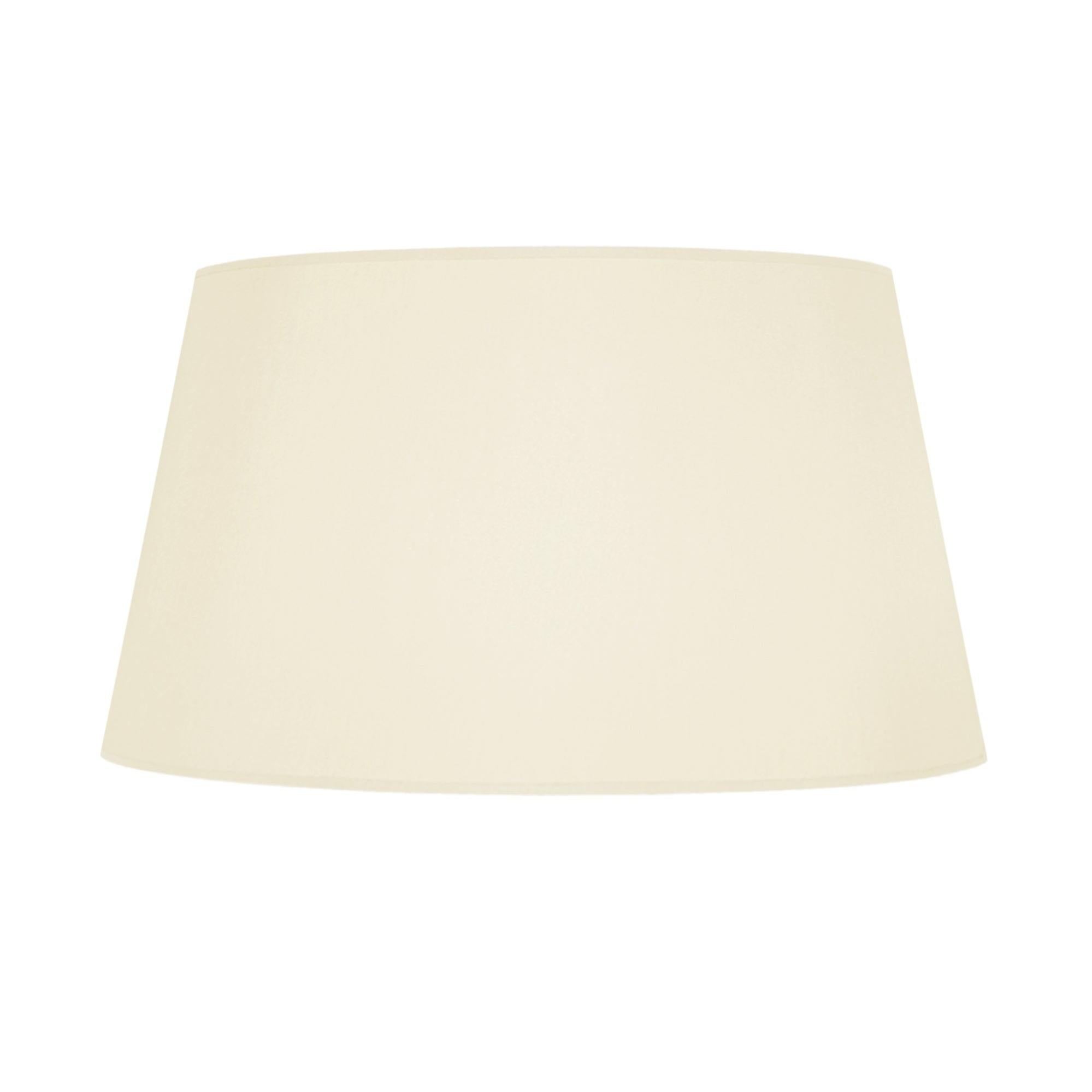 Paralume Bell In Bianco Crema, Tessuto Strutturato In Cotone/Polyester, Per Lampade Con Supporto Ad Arpa, 17x33x25.4 Cm - 5