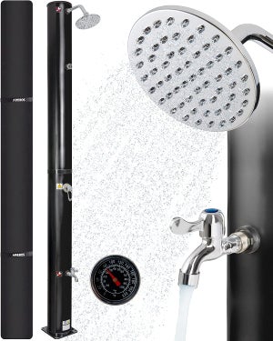AiQInu Pommeau de douche avec tuyau, 3 modes de douche avec interrupteur  d'arrêt, tuyau de douche de 1,5 m avec ruban brut, téléphone de douche