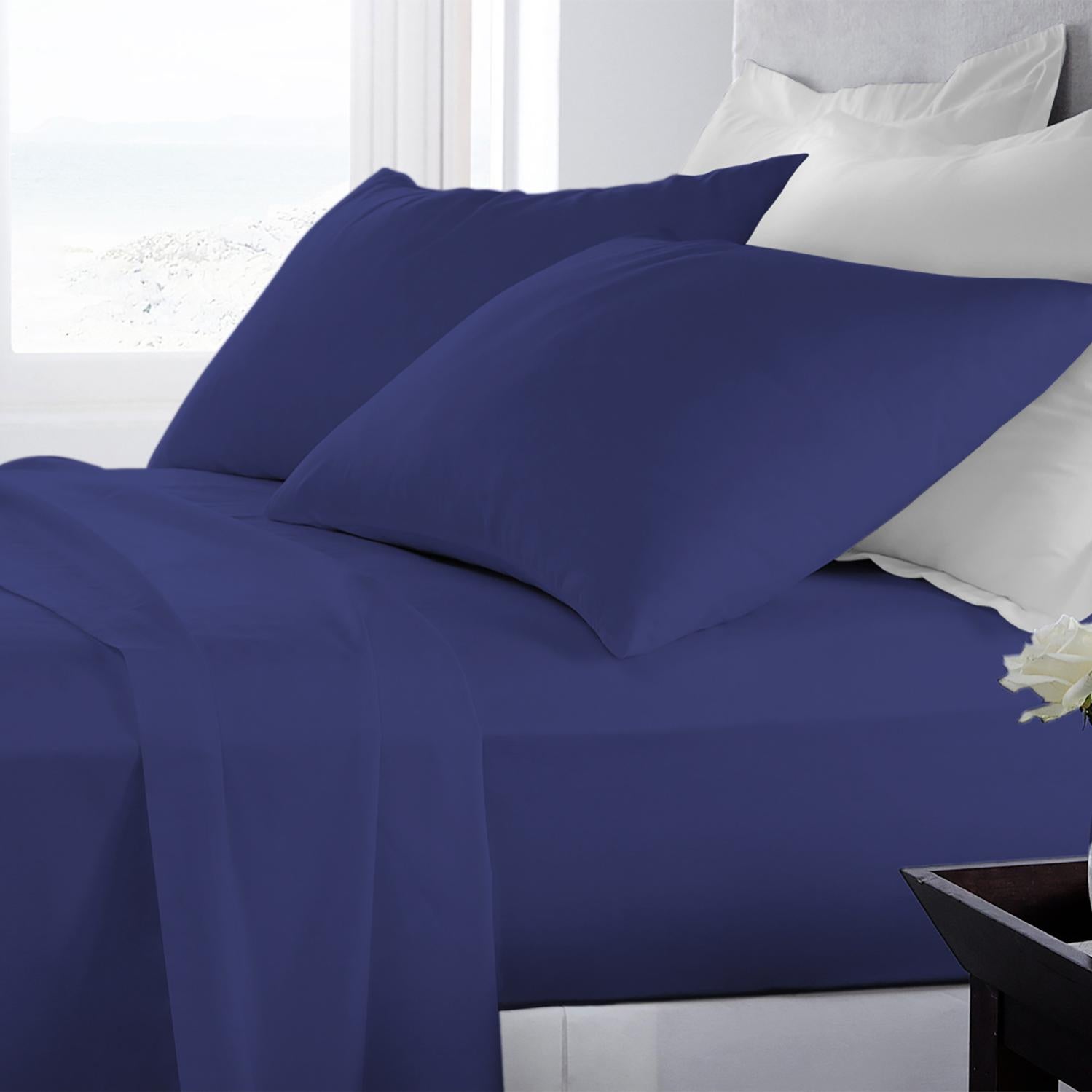 Homiest Lenzuolo Piano In Raso – Letto Francese Una Piazza E Mezza, Ultra Morbido Setoso, Colore Rosa