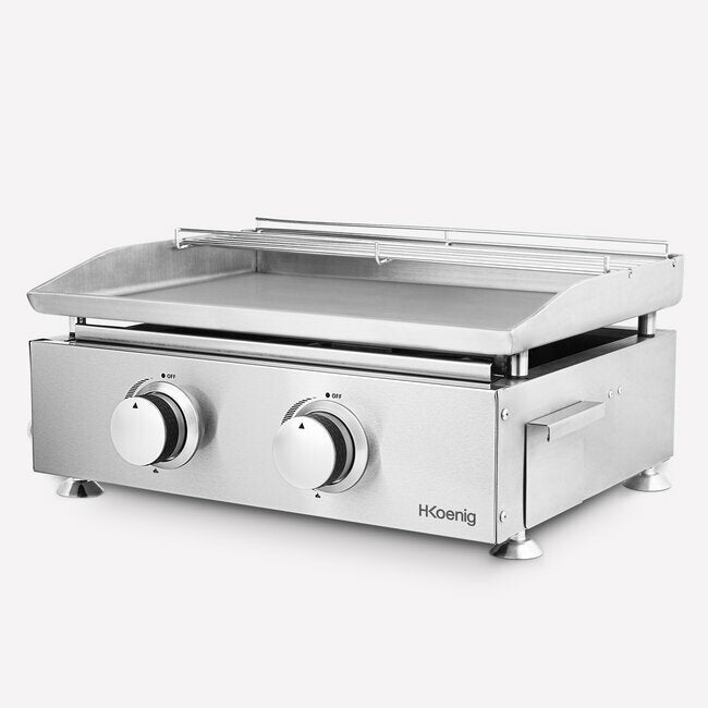 Piastra grill da portata rettangolare con supporto in acciaio Dim. 29x19 h2