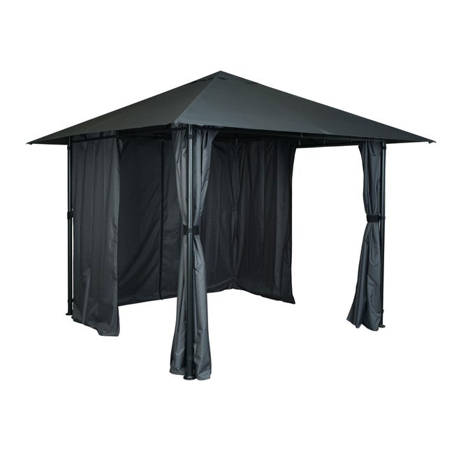 Gazebo Pieghevole 3x3m Con Zanzariera - Impermeabile E UV Protection, Ideale Per Giardino, Campeggio E Feste - Foto 3
