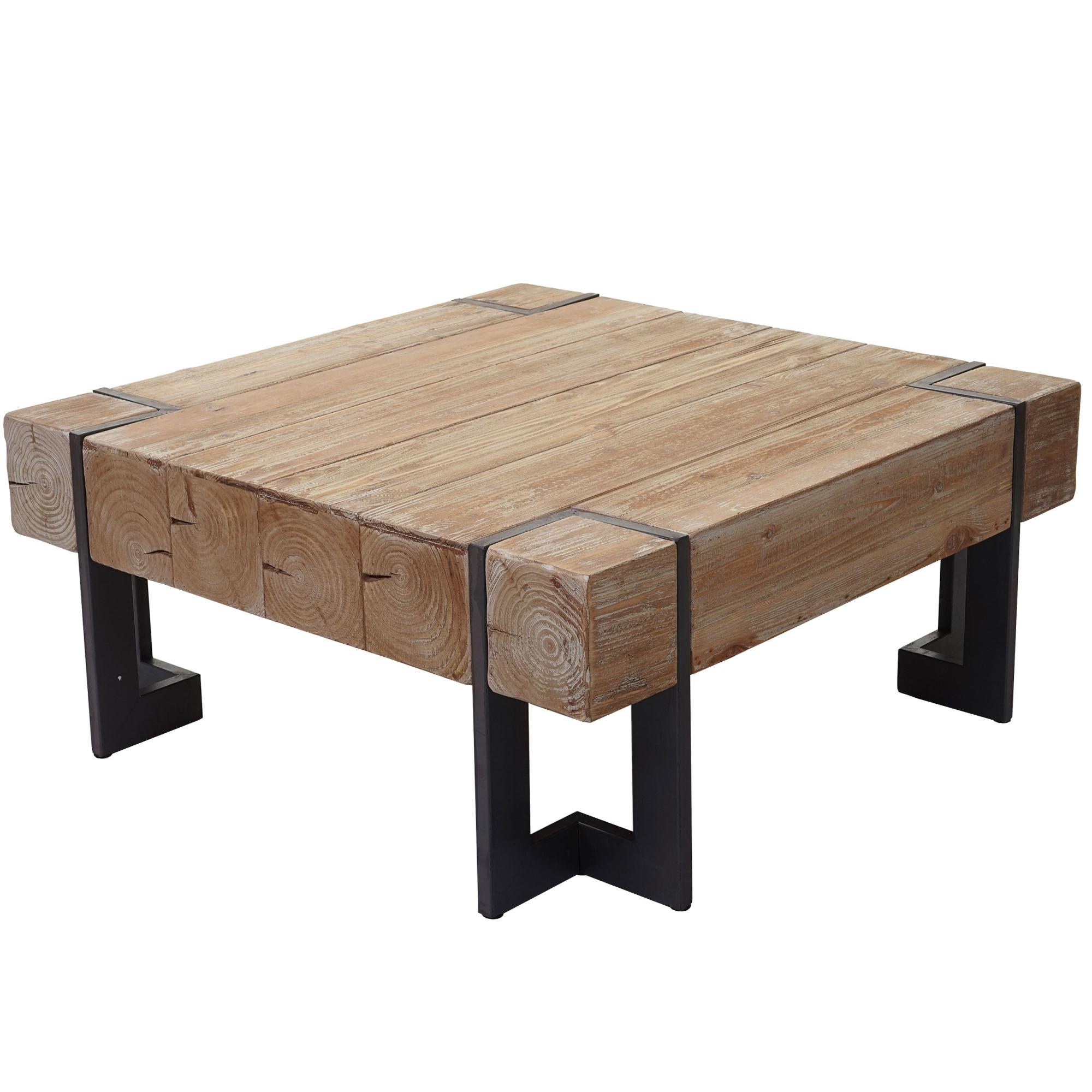 Tavolino Quadrato BAKAJI In Stile Industriale: Metallo Nero E Piano In MDF Scuro, Con Ripiano A Rete, 40x45 Cm
