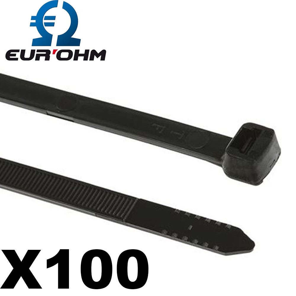10 Pièce Attache de Câble Acier Inox V2A Métal Noir 4,6 X 400 MM Collier  Serrage