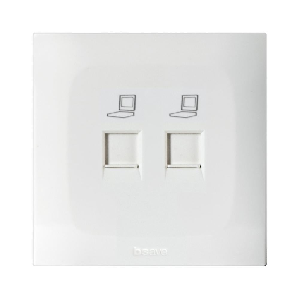 Presa RJ45 Netsafe Cat6 UTP bianco