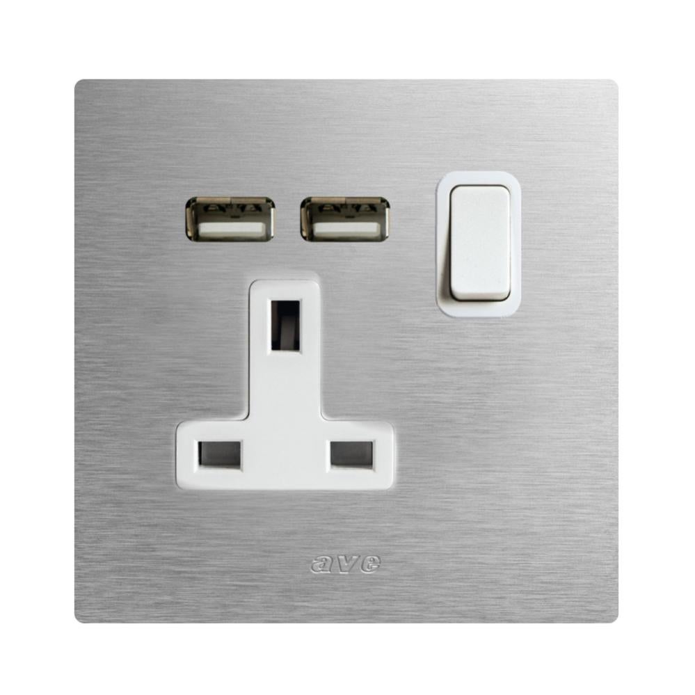 Presa Elettrica, Contactum CLA3346, 13A, 1 Modulo, IP2X, Presa Tipo G - Inglese, Grigio In Interni, Montaggio A Parete | RS