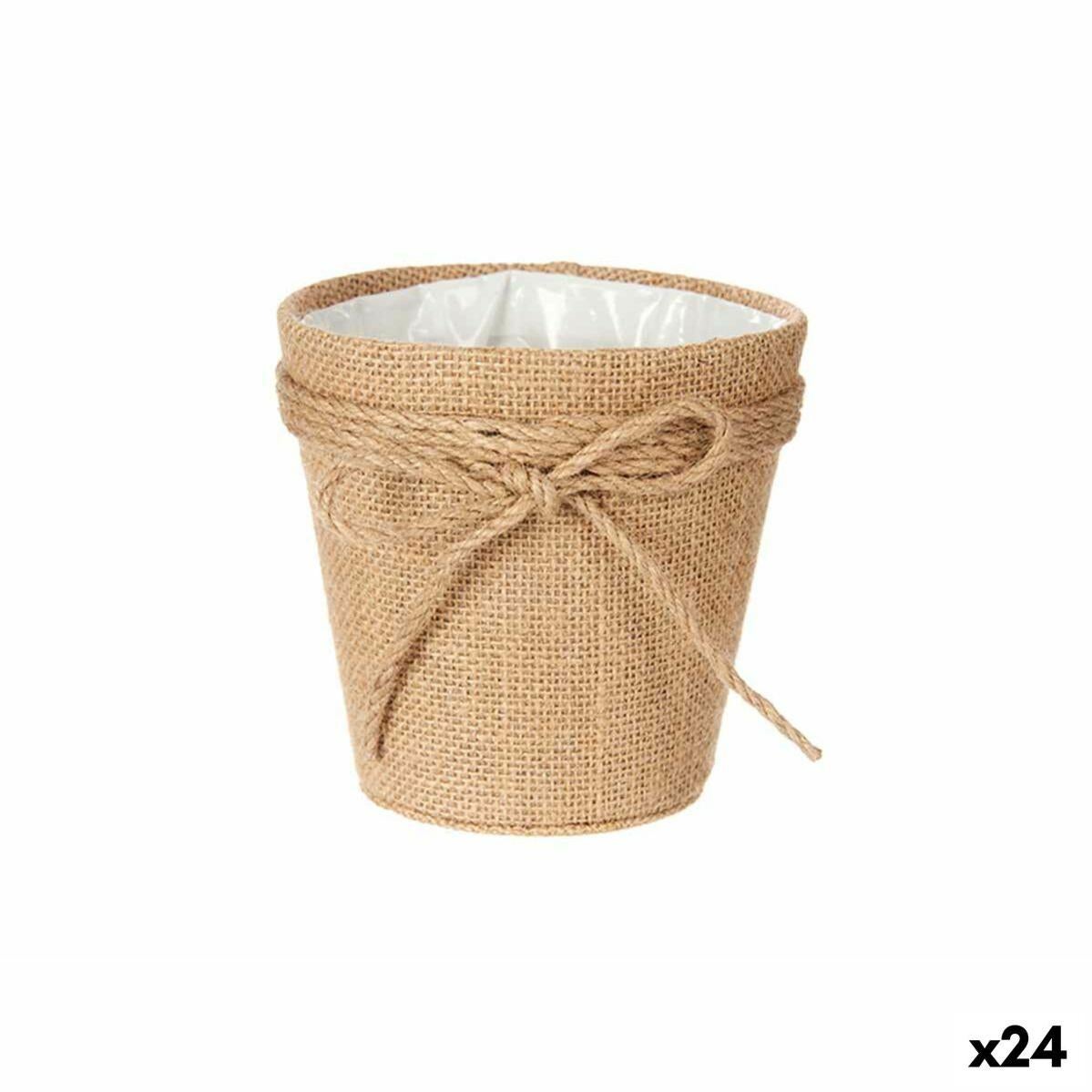 Décopatch Vaso Piccolo In Cartapesta 5,3x5,3x12,5 Cm Marrone - Decorabile E Impermeabile