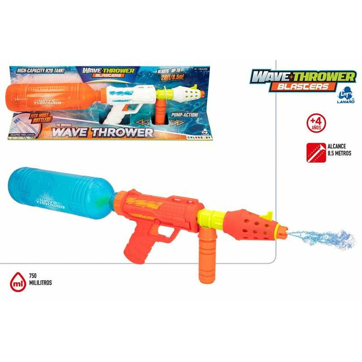 Pistolet a eau 28 cm coloris selon arrivage - jouet plein air