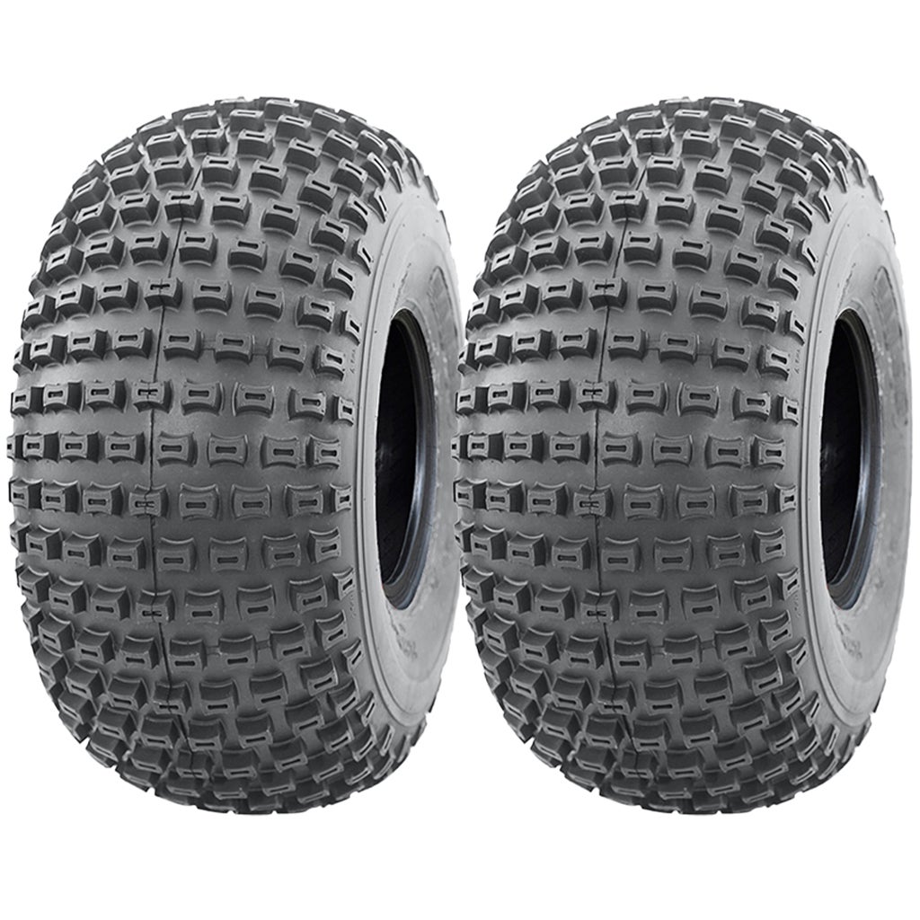 18x9.50-8 Knobby ATV Quad Tyres Wanda P322 4-ply Tubeless Off Road (Set ...