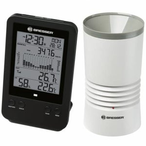 Station météo connectée LCD couleur - Thermo / Hygromètre int./ext. /  Anémomètre / Girouette / Pluviomètre / Baromètre