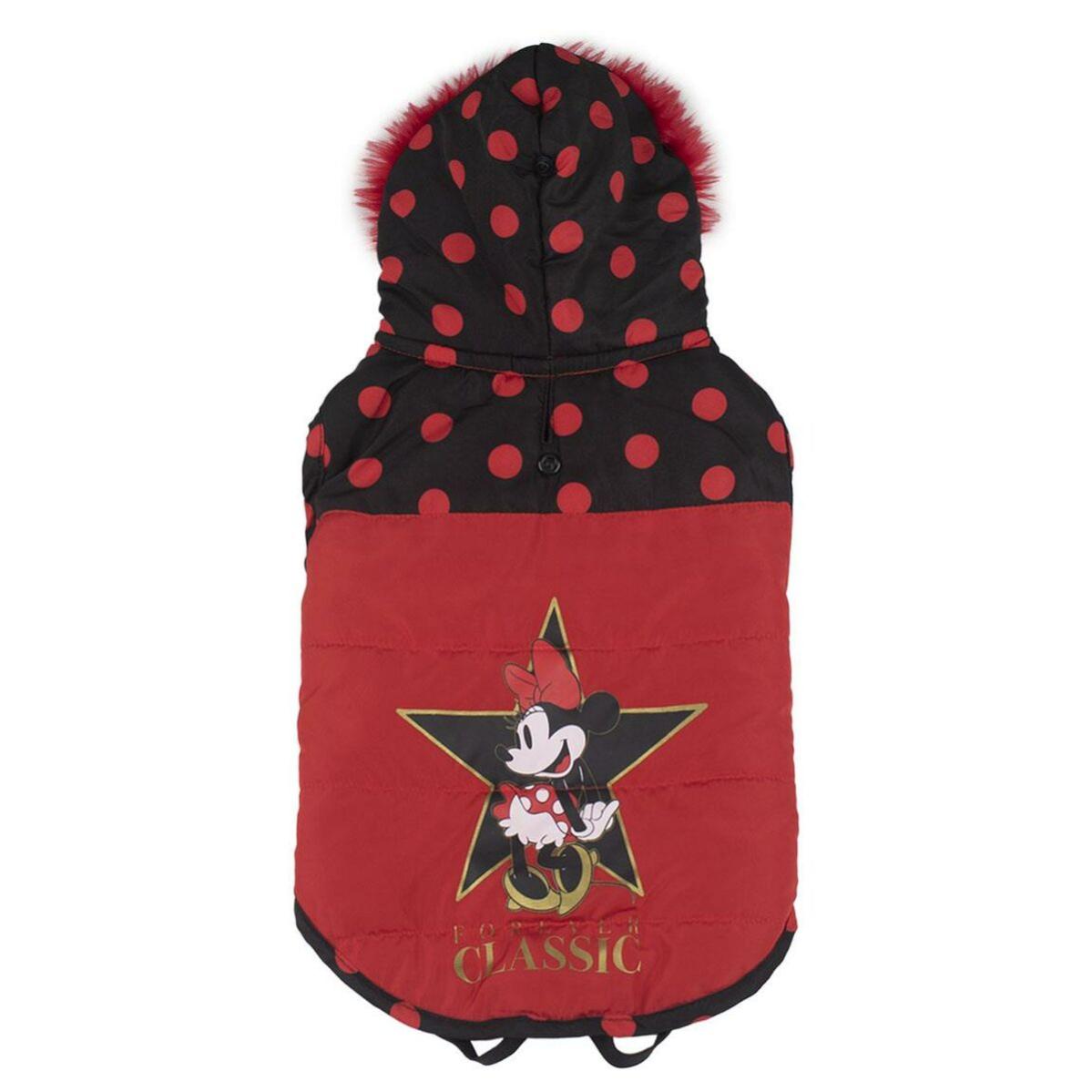 Abrigo para perro minnie mouse negro rojo m